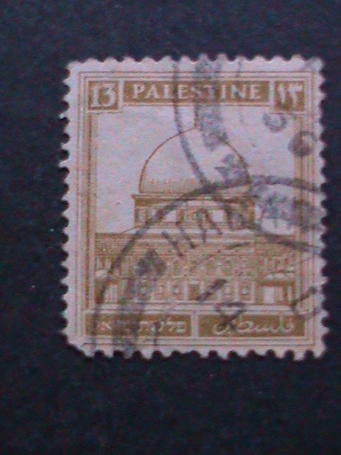 PALESTINE-1927-SC# 73 MOSQUE OF OMAR-USED FANCY CANCEL VF WE SHIP TO WORLD