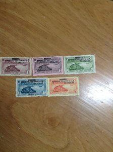 French Equatorial Africa  #  1-5  MH