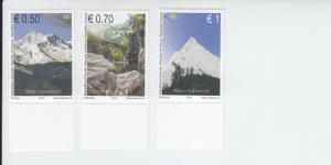 2013 Kosovo The Cursed Mountains (3) (Scott 232-34) MNH