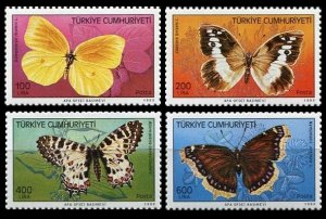 1988 Turkey 2833-2836 Butterflies 22,00 €