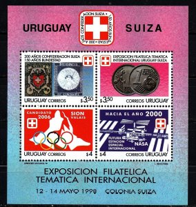 Uruguay stamp 1998 -  International Topical Philatelic Exhibition Nueva Helvecia