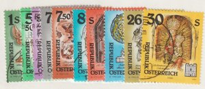 1993-95 Austria - Sc# 1599-1608 . Historical Icons. Used set Cv$5.25
