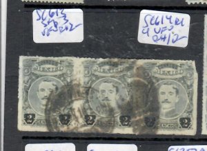 MEXICO  SC 613   STRIP OF 3  VFU        P0419H