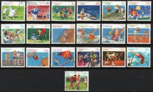 Australia SC#1106-1124 1¢-$1.20 Sports (1989) Used