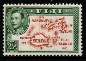 FIJI SG256b 1942 2½d BROWN & GREEN p13½ MTD MINT