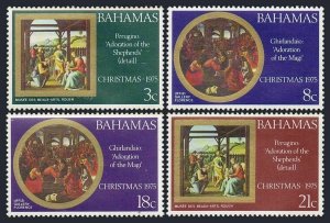 Bahamas 380-383,383a,MNH. Christmas 1975.Paintings by Perugino,Ghirlandaio.