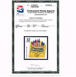 AFFORDABLE GENUINE SCOTT #3182d XF MINT PRISTINE OG NH PSE CERT CRAYOLA  #6388