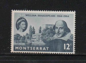 MONTSERRAT #153  1964  SHAKESPEARE ISSUE    MINT  VF LH  O.G  bb