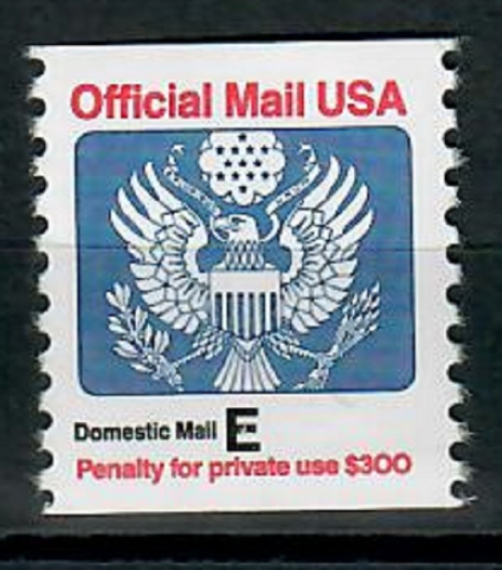 O140 E Non-denominated 25 cent Official Mail MNH coil Single