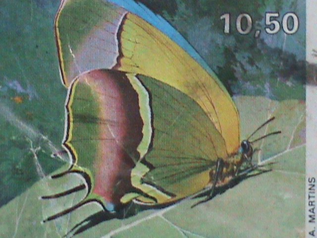 BRAZIL STAMP-1979 SC# 1621 BEAUTIFUL BUTTERFLY-WITH CANCEL USED BLOCK OF 4 VF