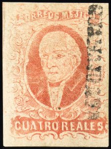 Mexico Stamps # 4 MLH XF Scott Value $175.00