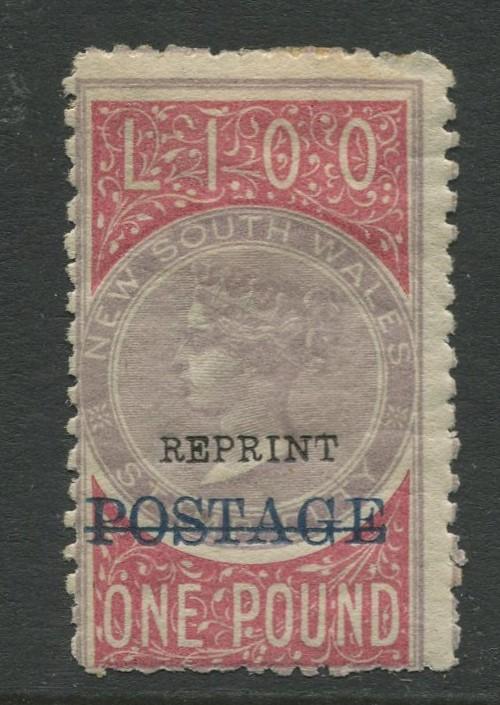 STAMP STATION PERTH #NSW O22 QV Overprint Reprint Issue1887 MVLH £1CV$19,500.00