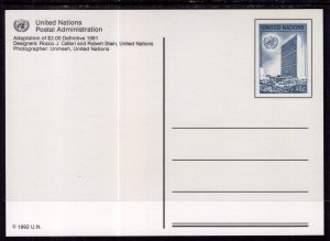 UN New York UX19 Postal Card Unused VF