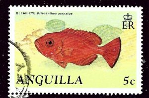 Anguilla 792 Used 1990 Fish    (ap4172)