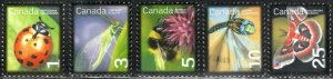 Canada 2234-38 - Mint-NH - Beneficial Insects (2007) (cv $1.45)