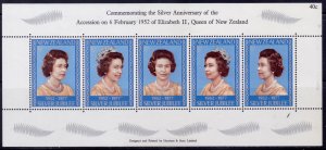 New Zealand, 1977, Silver Jubilee of Reign QEII, s/s, Mi#B3, MNH,++