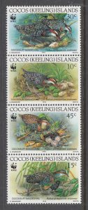 Cocos Keeling Islands 262 Birds MNH VF