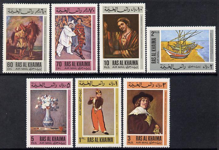 Ras Al Khaima 1967 European Paintings set of 7 unmounted ...