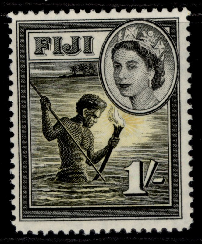 FIJI QEII SG289, 1s black & yellow, M MINT. 