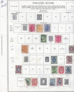 FINLAND COUNTRY LOT MINT & USED SCV $256.00 @ 9% OF CAT VALUE