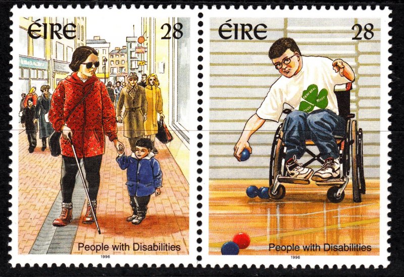 Ireland  - 1996 - People with Disabilities MNH  Set  # 1023a