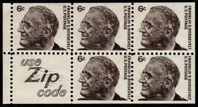 U.S. #1284c MNH Use Zip Code Booklet Pane