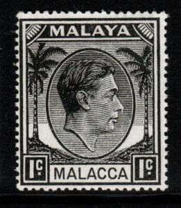 MALAYA MALACCA SG3 1949 1c BLACK MNH