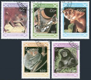 Laos 1118-1122,CTO.Michel 1353-1357. Animals 1993.