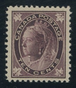 Canada 73 - 10 cent Queen Victoria Leaf Issue - VF Mint light hinged