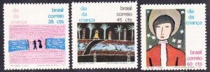 Brazil #1200-02 MH cpl set - children's drawings