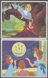 GRENADA #1550-1 DISNEY SET of 2 SOUVENIR SHEETS with DISNEY MOVIES