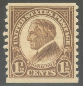 US Scott #598 Mint, VF, H