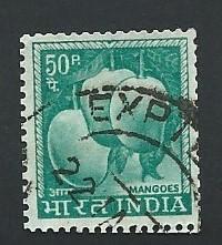 India Scott #416 50p Mangoes (1967) used