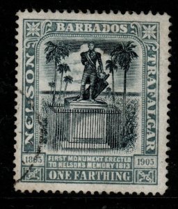 BARBADOS SG145 1906 ¼d BLACK & GREY FINE USED