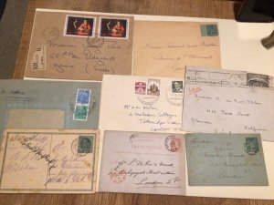 Covers and cards 8 postal history items  as shown  A9422