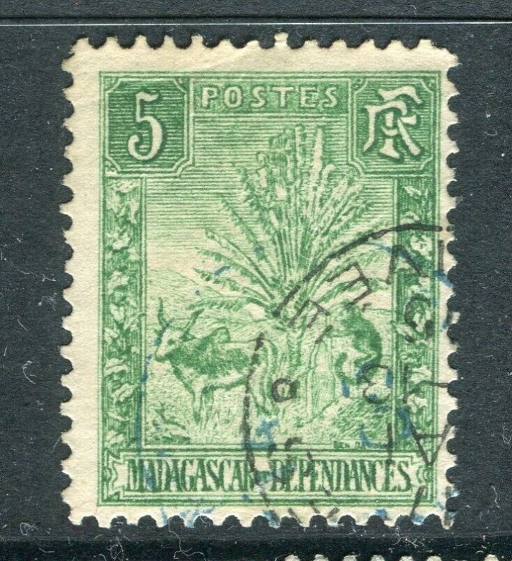 FRENCH COLONIES; MADAGASCAR 1903 Lemur issue fine used 5c. value