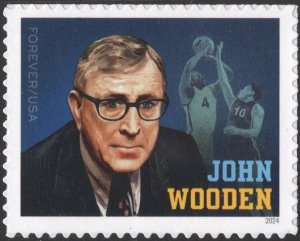 SC#5833 (Forever) John Wooden Single (2024) SA