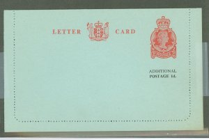 New Zealand  1970 3d + 1d letter card, edges not stuck