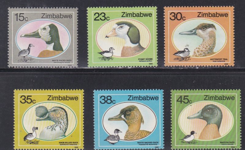 Zimbabwe # 572-577, Ducks, Mint NH, 1/2 Cat.