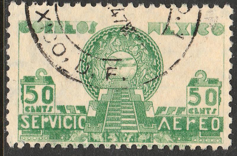 MEXICO C175 50c 1934 Definitive Wmk Gobierno...279 Used. (941)