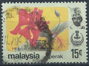 Perak 1979 - 15c Hibiscus - SG188 used