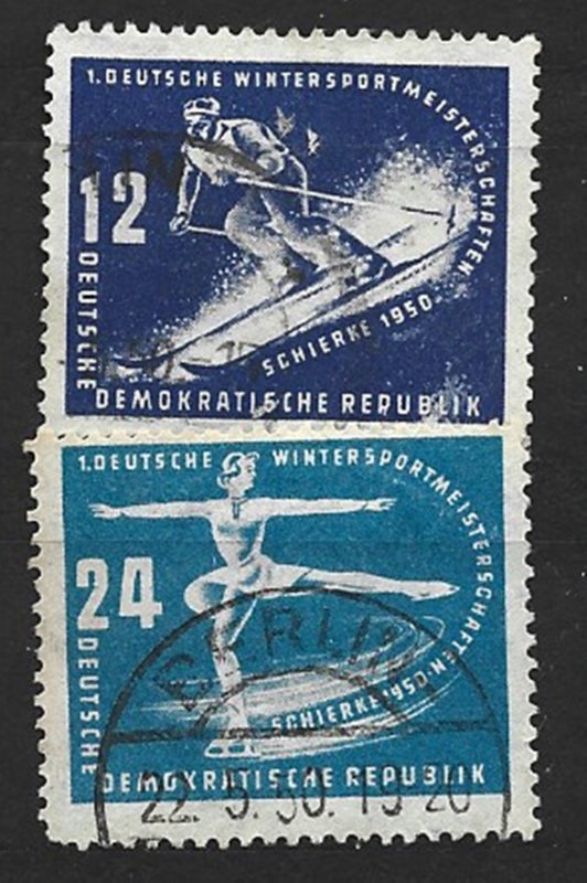 COLLECTION LOT  6155 GERMANY DDR #51-2 1950 CV+$11