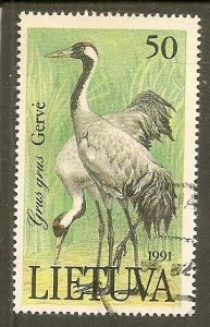 Lithuania   Scott 404   Bird   Used