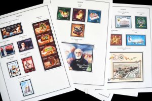 COLOR PRINTED RUSSIA 2017-2020 STAMP ALBUM PAGES (89 illustrated pages)