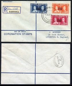 Cook Is 1937 Coronation on a Cover