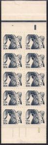 #1949D 20 cent Bighorn Sheep 2 Panes BK142A mint OG NH XF+