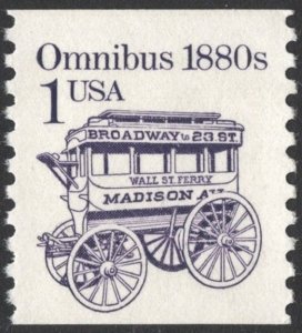 SC#2225 1¢ Omnibus Coil Single (1986) MNH