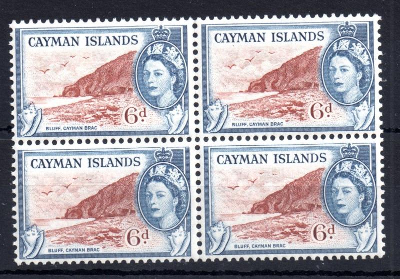 Cayman Islands 1953 6d mint MNH block SG156 WS8186