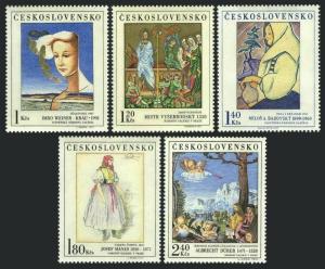 Czechoslovakia 1779-1783,MNH.Michel 2032-2036. Paintings 1971.Imro Weiner-Kral,