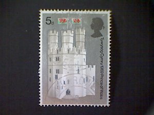 Great Britain, Scott #596, used (o), 1969, Eagle's Tower, 5d